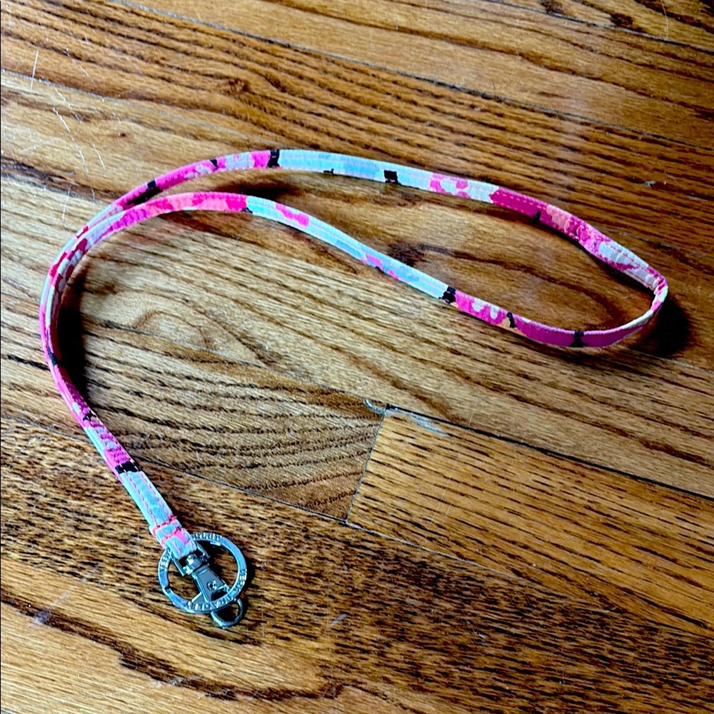 Vera Bradley Pink Patterned Lanyard